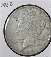 1922 PEACE DOLLAR