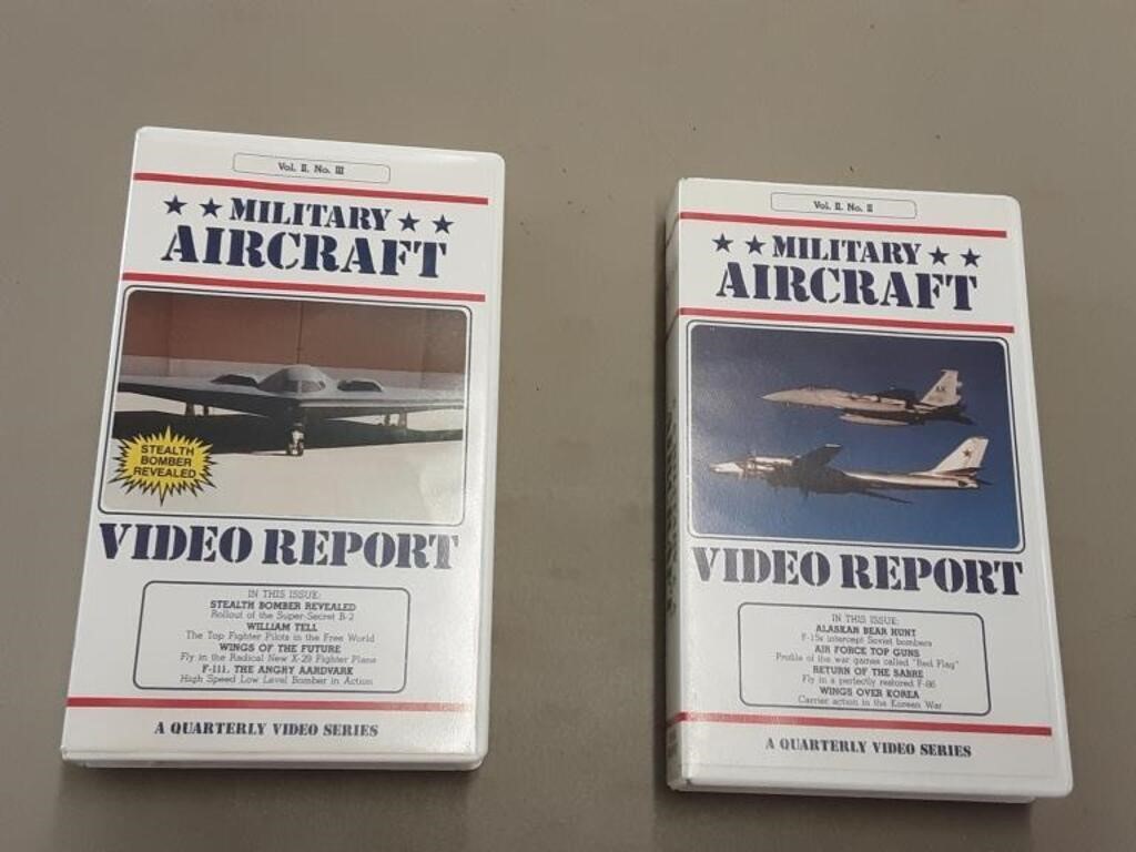 MILITARY AIRCRAFT REPORT ON VIDEO VINTAGE
