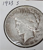 1923 S PEACE SILVER DOLLAR