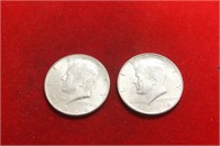 Lot Of 2 1964 Kennedy Silver Halves