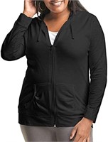 Just My Size Women's Full Zip Jersey Hoodie,