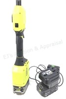 Ryobi Cordless Trimmer With Charger & Batteries