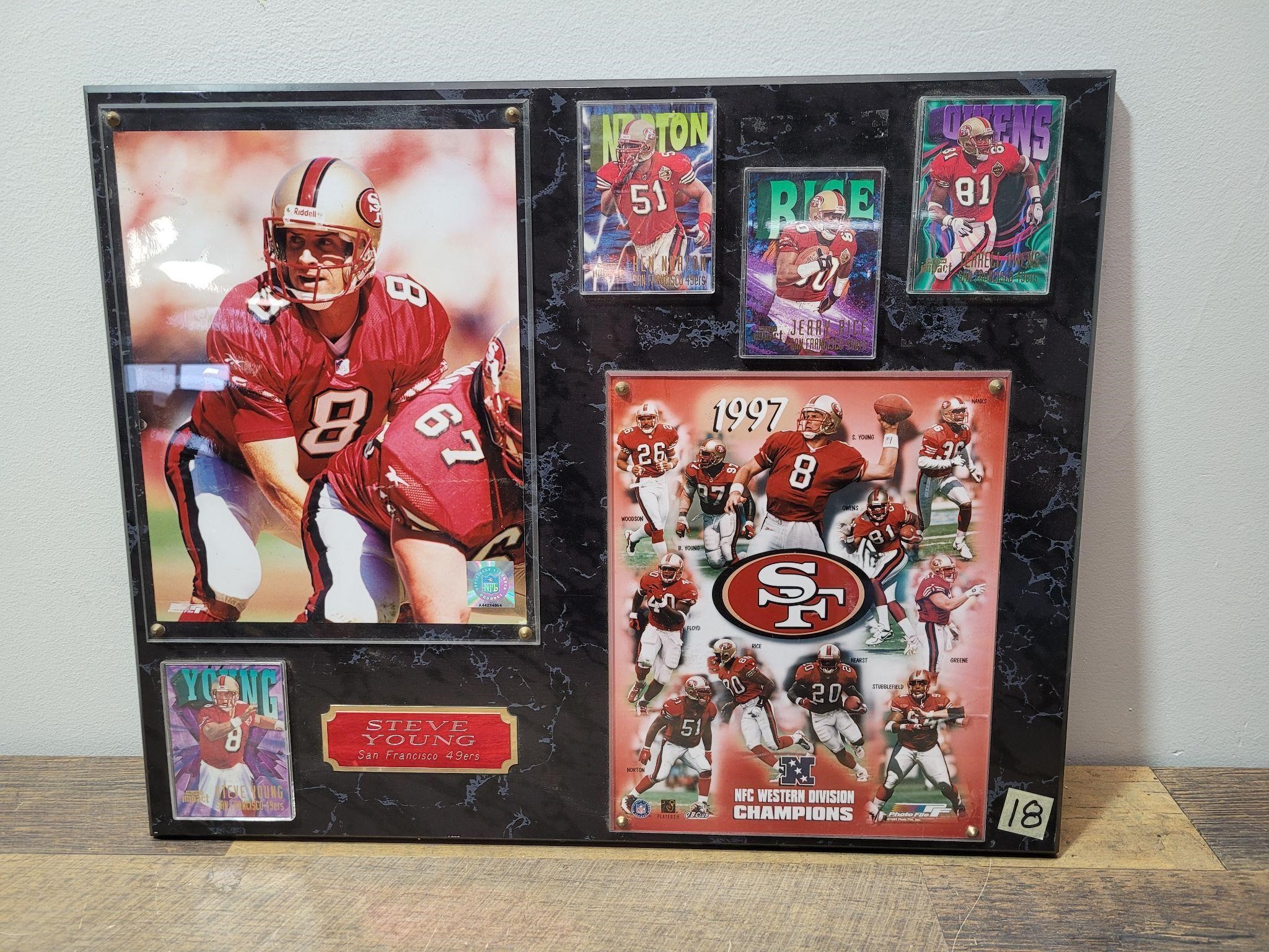 Steve Young SF 49ers Plaque