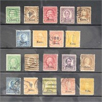 US Stamps Kansas & Nebraska Used on Vario page, pa