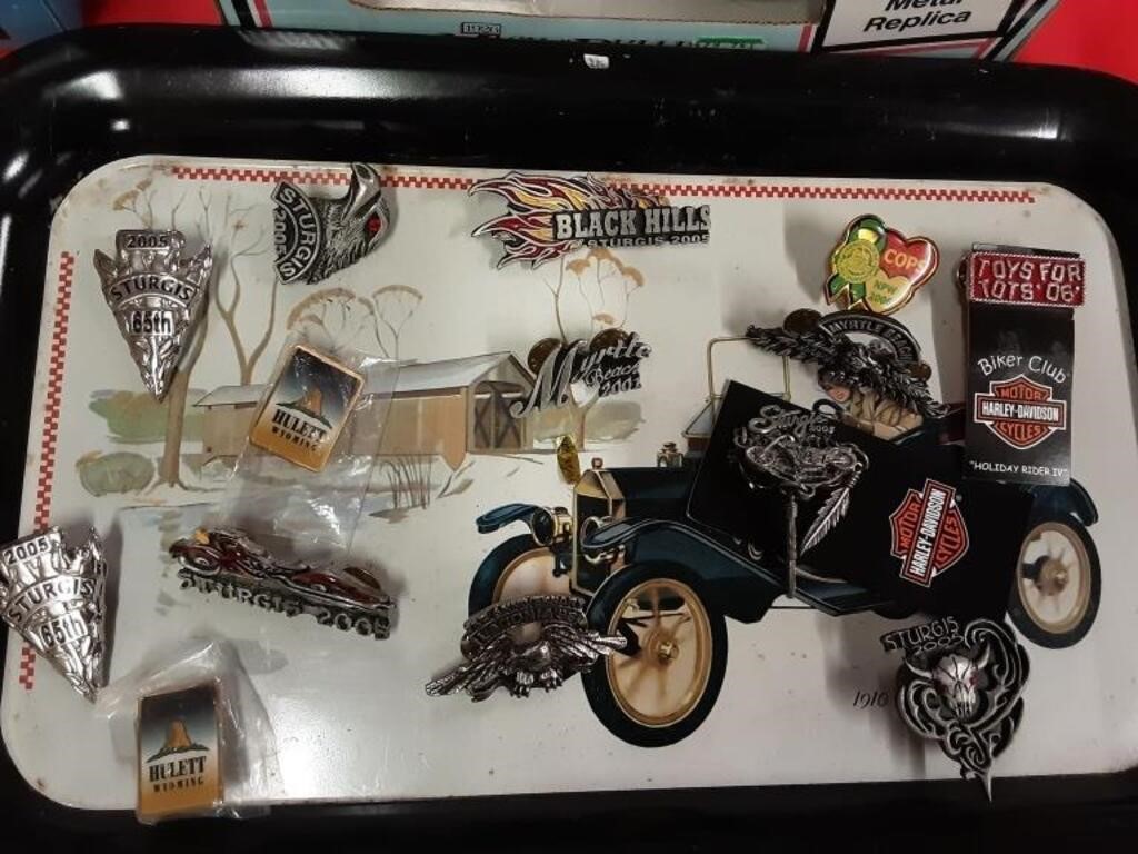 HARLEY DAVIDSON STURGIS AND OTHERS PIN LOT