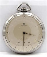 Omega Stainless Pocket Watch