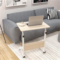 NEW $60 (23.6") Adjustable Mobile Bed Table