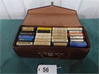 8-Track Tapes in Case
