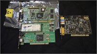 Various PC Cards. (Sound card/TV tuner)