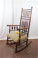 Antique Boston-Style "Paddle Back" Rocking Chair