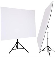 GSKAIWEN 5x6.5ft White Backdrop with