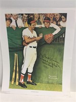 Autographed Brooks Robinson Rockwell Poster