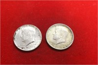 Lot of 2 1964 Kennedy silver Halves