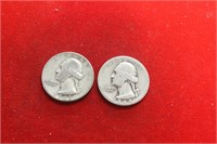 Lot of 2 Silver Quarters