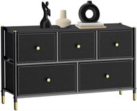 Fabric Dresser  TV Stand with Storage Hold up to