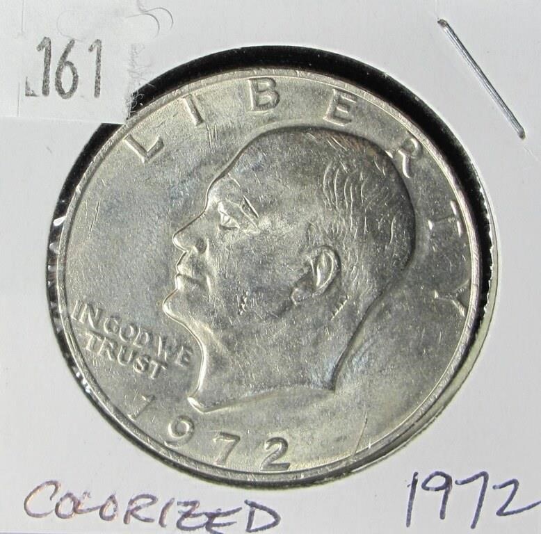 1972 Colorized Eisenhower Dollar