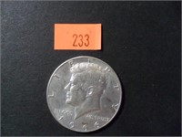 1966 40% Silver JFK Half Dollar= AU