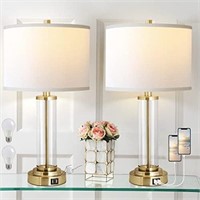 QiMH Lamps for Bedrooms Set of 2, Touch Control