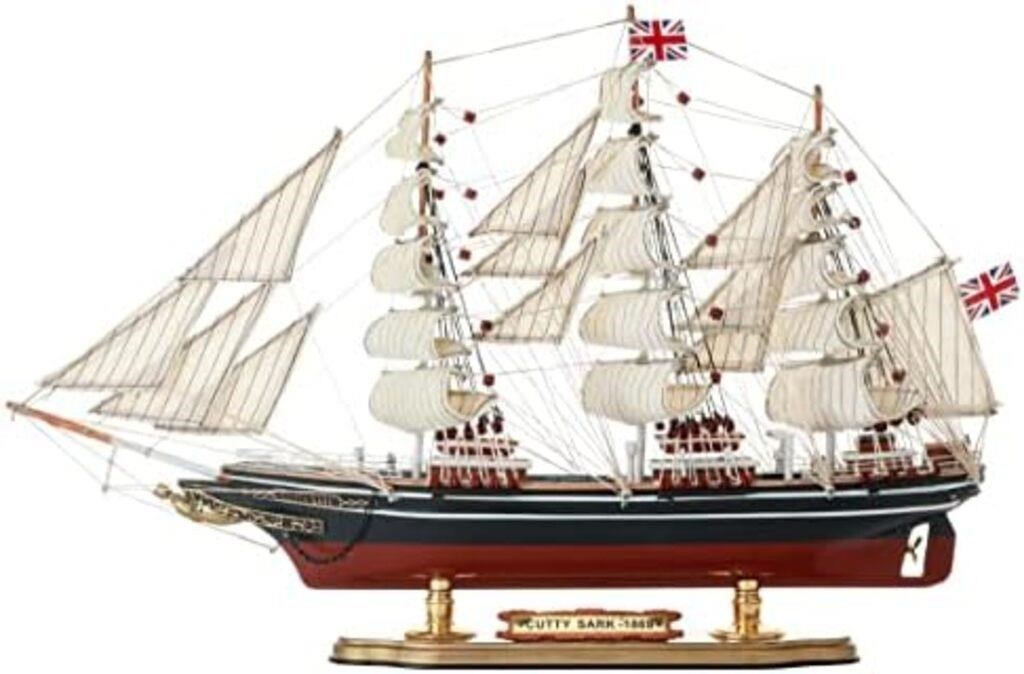 SAILINGSTORY Wooden Model Ship Clipper Cutty Sark