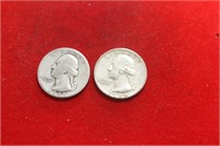 Lot of 2 Silver Quarters