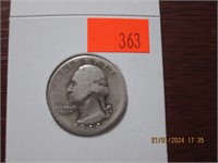 1944 D Washington Silver Quarter