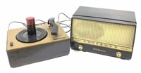 Vintage Rca Record Player & Tube Radio