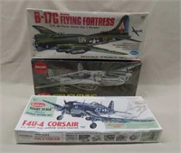 3 Guillows Airplane Model Kits