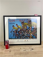 Framed cyclist art B