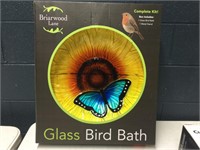 Briarwood Lane Glass birdbath 18”x18”x24”