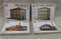 4 Model Power HO Scale Structure Kits