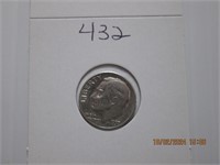 1957 MS Roosevelt Silver Dime