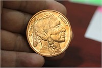 A One Ounce Buffalo Copper Coin