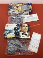 (2) Vtg James Bond 007 1980's model kits