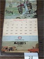 1965 McClure's Esso Calendar - Salisbury, PA