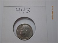 1961 AU Roosevelt Silver Dime