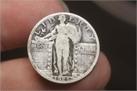 1925 Walking Liberty Silver Quarter