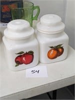 Milk Glass Jars