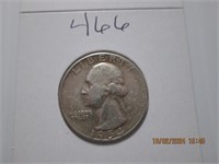 1954 S Washington Silver Quarter