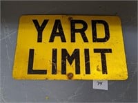 Railroad Yard Limit Sign - 16" x 24"