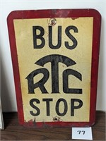 Rochester Transit Co. Bus Stop Sign - 12" x 16"