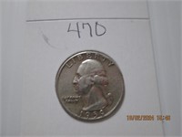 1959 D AU Washington Silver Quarter