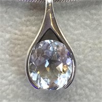 Rare: 12ct genuine aquamarine Necklace