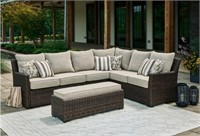 Ashley Brook Ranch Outdoor Sectional W/ Bench