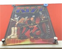 Large 1977 Kiss poster