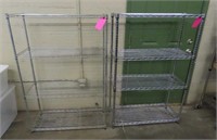 2- Adjustable Metal Storage Racks