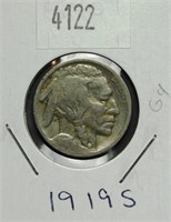 1919 S Buffalo Nickel G4 Condition