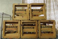 5 Donnie Wooden Cantaloupe Crates