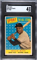 1958 Topps Willie Mays 486 Grade 4