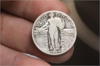 1927 Walking Liberty Silver Quarter