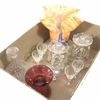 Glass Candle Stands, Art Glass Vase